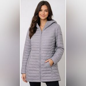 Women's Gray Hooded Omni-Heat Winter Jacket XL